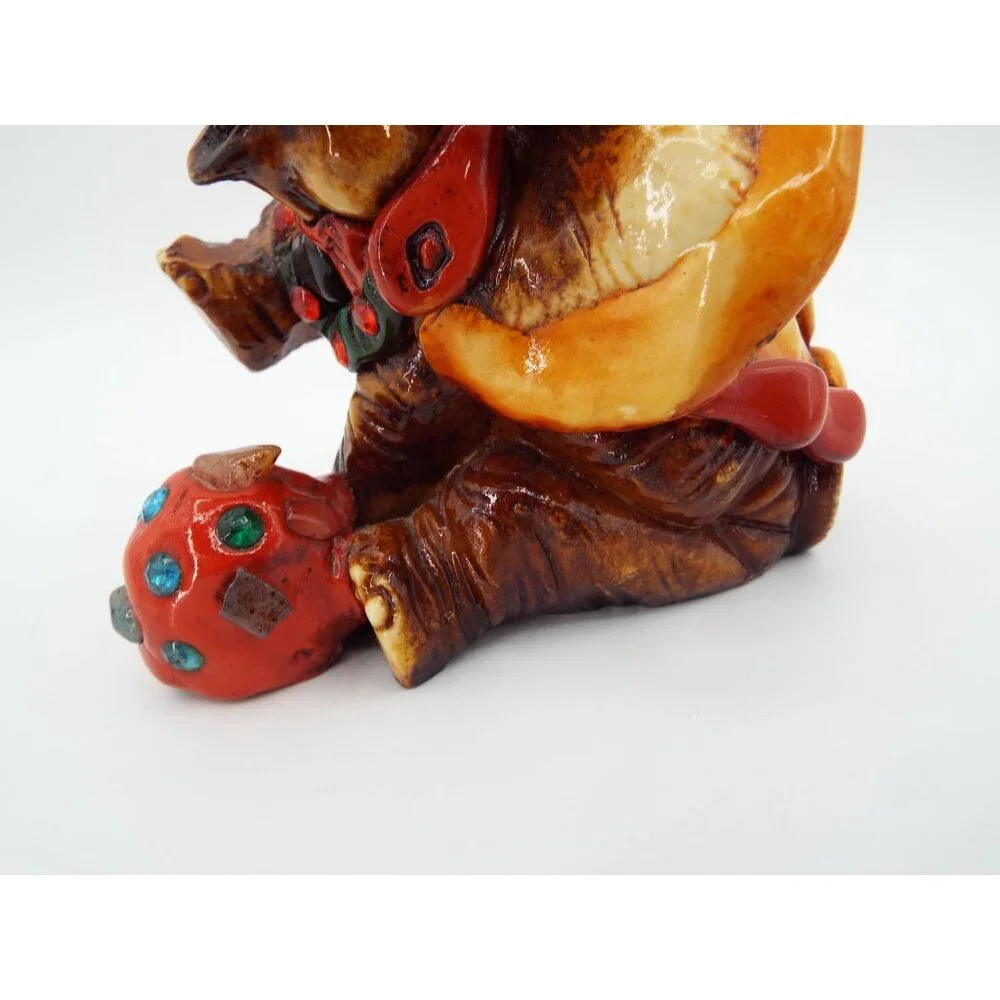 Mexican Folk Art Lucky Elephant Figurine Mayan Aztec Stones